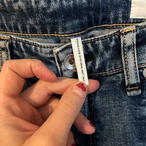 rag & bone Dre Low Rise Slim Boyfriend Jeans Size 27 - Picture 5 of 10